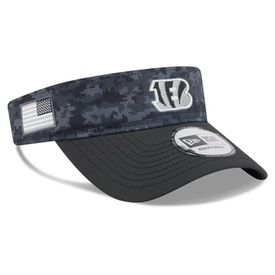 Cincinnati Bengals New Era 2026 Salute To Service Adjustable Visor - Black