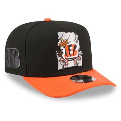 Cincinnati Bengals New Era Cartoon A-Frame 9FIFTY Snapback - Black
