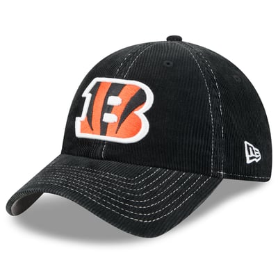 Cincinnati Bengals New Era  Corduroy Casual Classic Adjustable Hat - Black