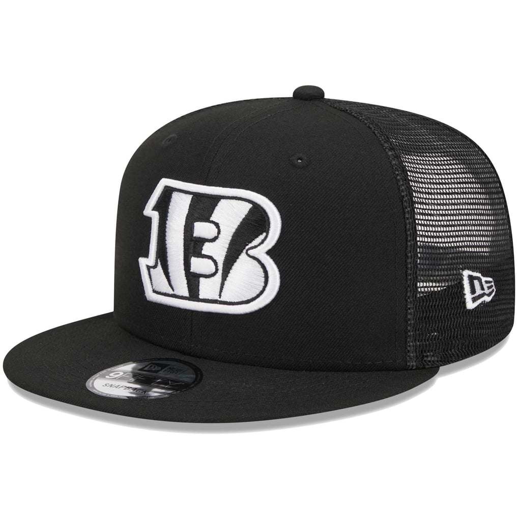 Cincinnati Bengals New Era  Main Trucker 9FIFTY Snapback Hat - Black