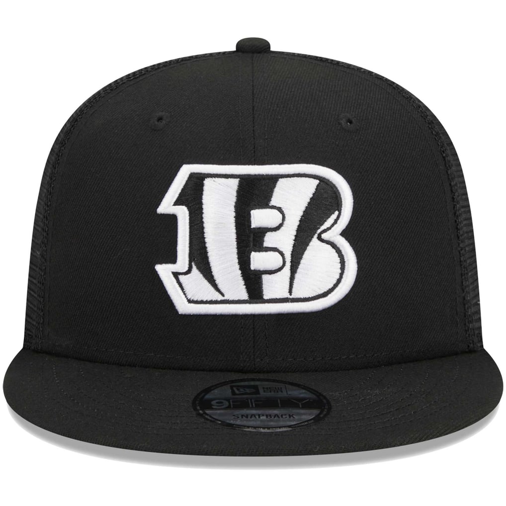 Cincinnati Bengals New Era  Main Trucker 9FIFTY Snapback Hat - Black
