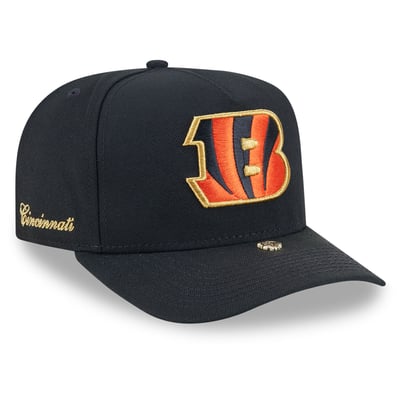 Cincinnati Bengals New Era Visor Pin 9FIFTY A-Frame Snapback Hat - Black