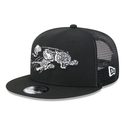 Cincinnati Bengals New Era 9FIFTY Snapback Trucker Hat - Black/White