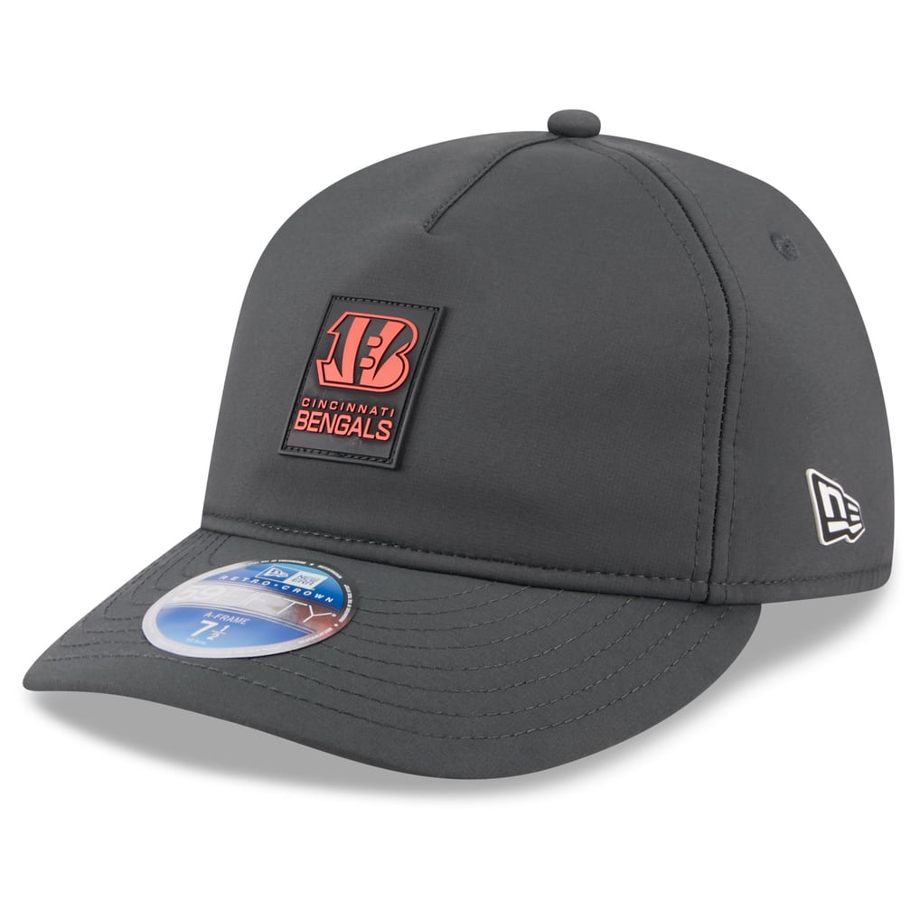 Cincinnati Bengals New Era 2025 Sideline Cold Weather Retro Crown 59FIFTY Fitted Hat - Charcoal