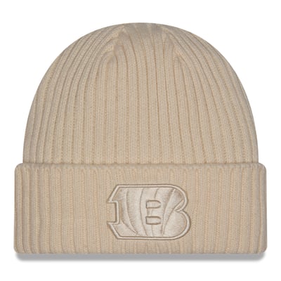  Cincinnati Bengals New Era Color Pack Cuffed Knit Hat - Cream