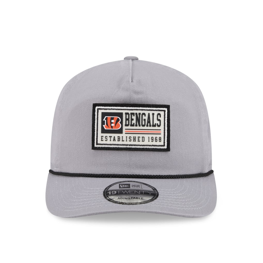 Cincinnati Bengals New Era Patch 19TWENTY Adjustable Hat - Gray