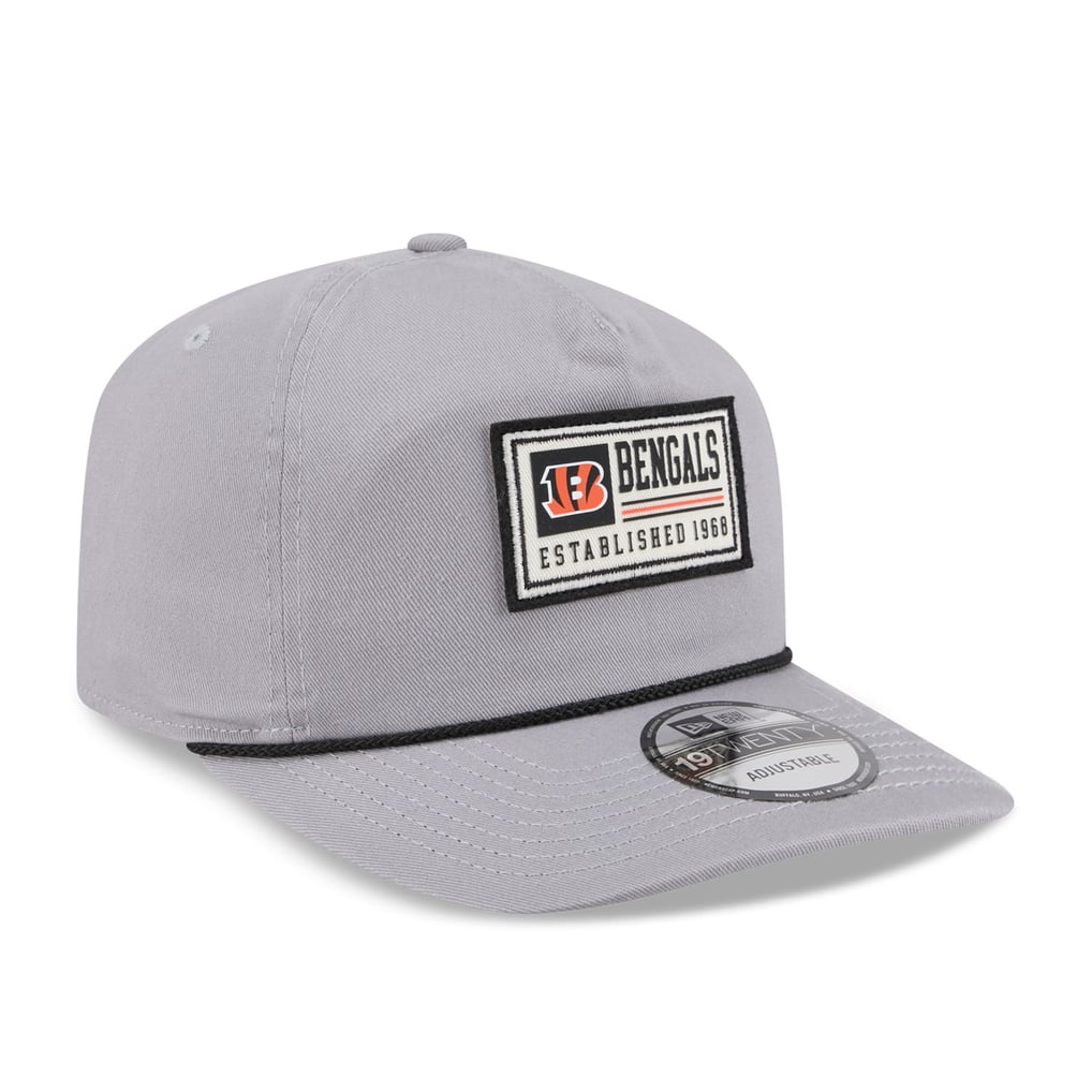 Cincinnati Bengals New Era Patch 19TWENTY Adjustable Hat - Gray