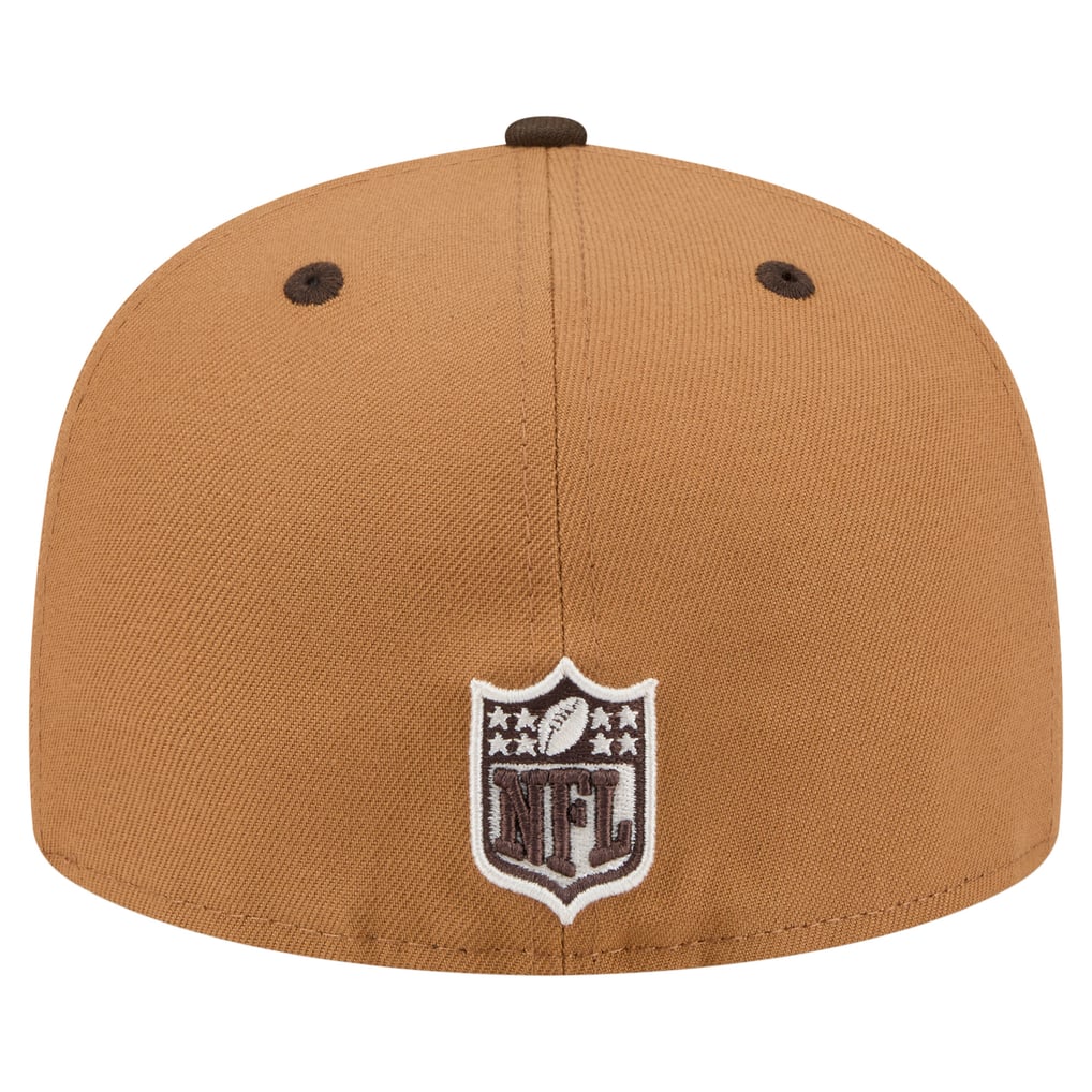  Cincinnati Bengals New Era Two-Tone Walnut 59FIFTY Fitted Hat - Light Brown/Dark Brown