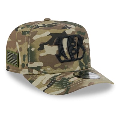 Cincinnati Bengals New Era x BJ Betts 2026 Salute To Service 9FIFTY A-Frame Snapback Hat - Camo