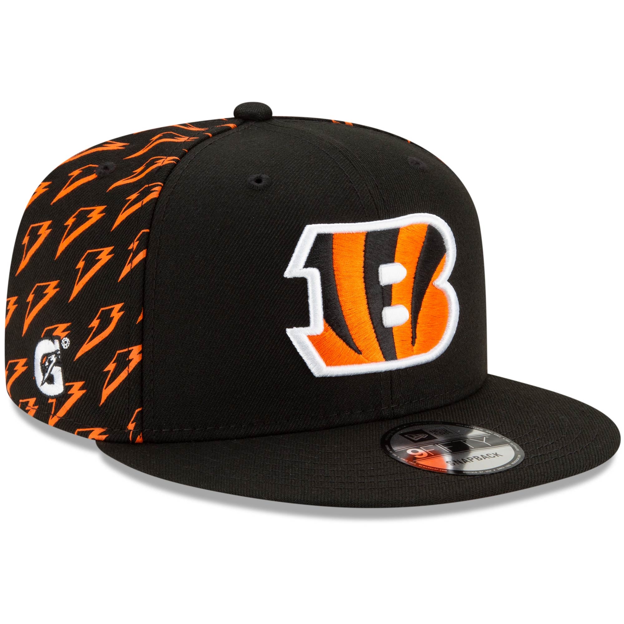 Men's New Era x Gatorade Black Cincinnati Bengals 9FIFTY Snapback Hat