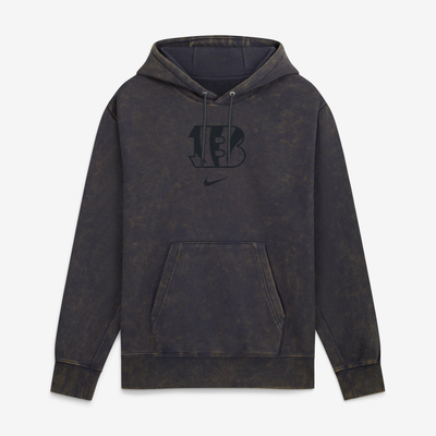  Cincinnati Bengals Nike Washed Club Fleece Pullover Sweatshirt - Anthracite