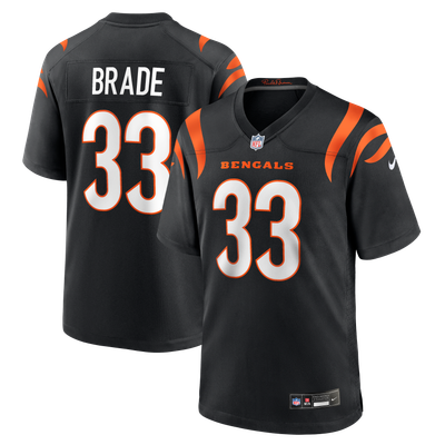 Beau Brade Cincinnati Bengals Nike Team Game Jersey - Black