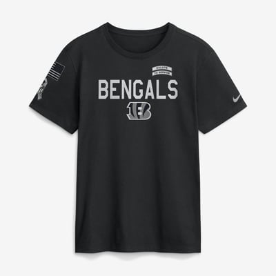  Cincinnati Bengals Nike 2026 Salute to Service Sideline Dri-FIT T-Shirt - Black