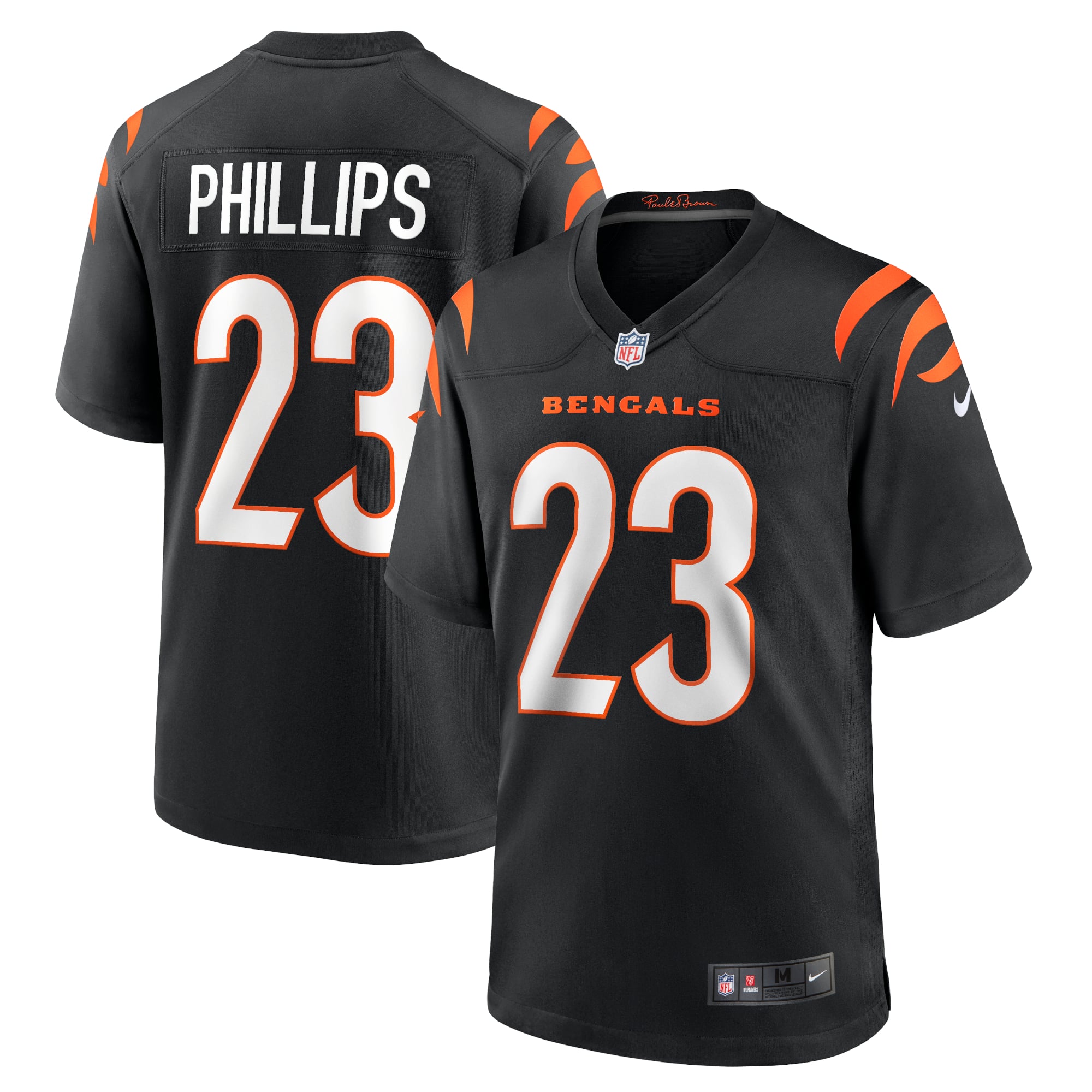 Men's Nike Darius Phillips Black Cincinnati Bengals Game Jersey