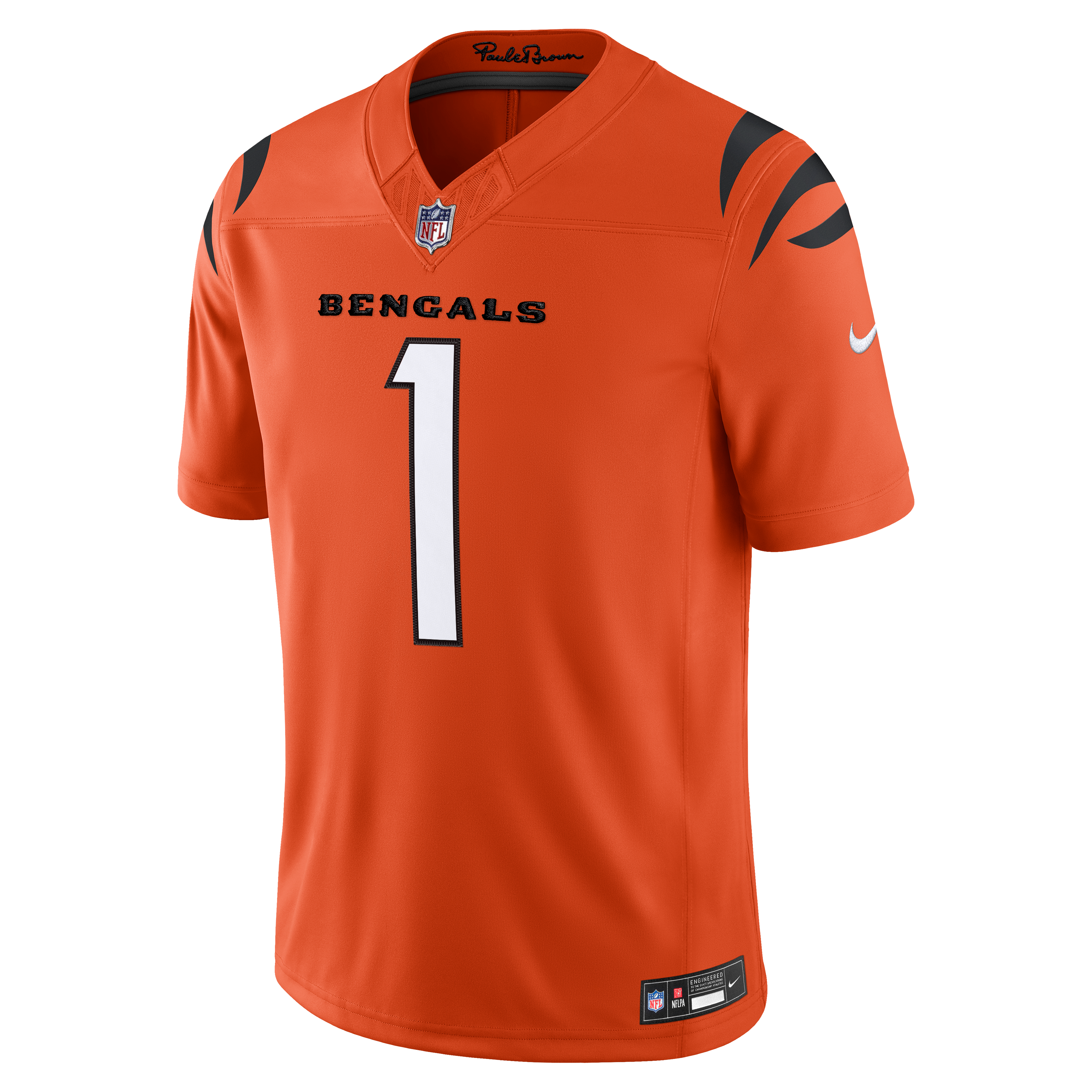 Ja'Marr Chase Cincinnati Bengals Alternate Vapor F.U.S.E. Stitched Limited Jersey Orange