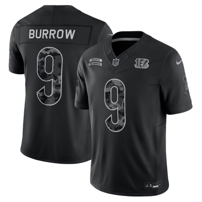 Joe Burrow Cincinnati Bengals Nike 2026 Salute to Service Stitched Limited Jersey - Black