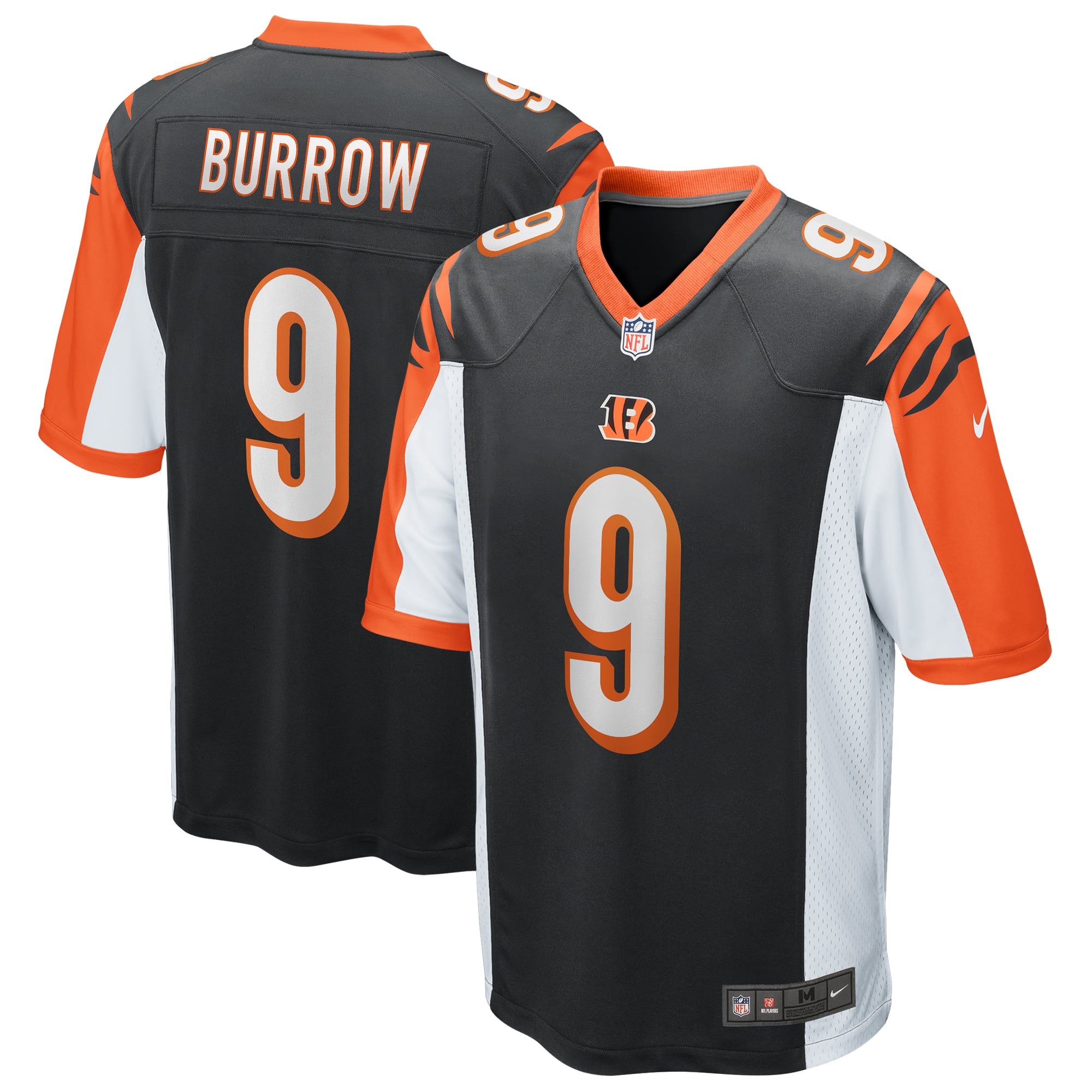 Men's Nike Joe Burrow Black Cincinnati Bengals Player Jersey