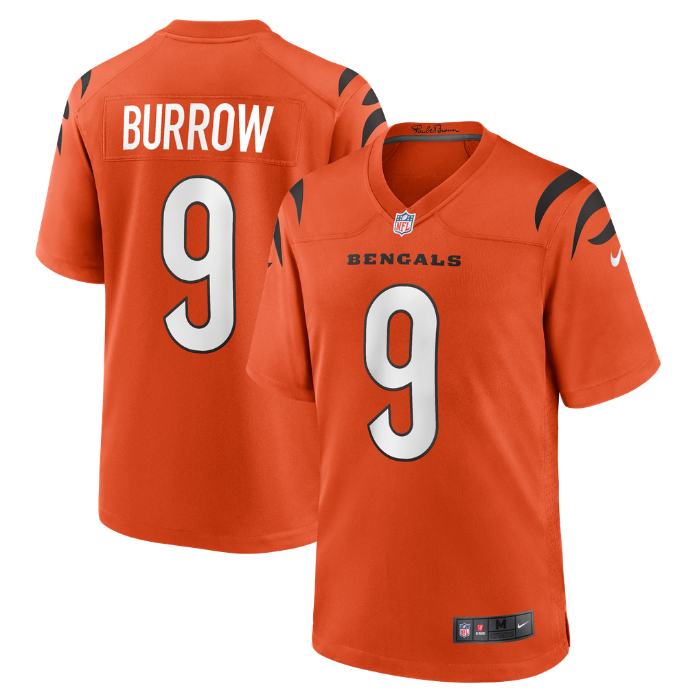 Joe Burrow Cincinnati Bengals Nike Alternate Game Jersey - Orange