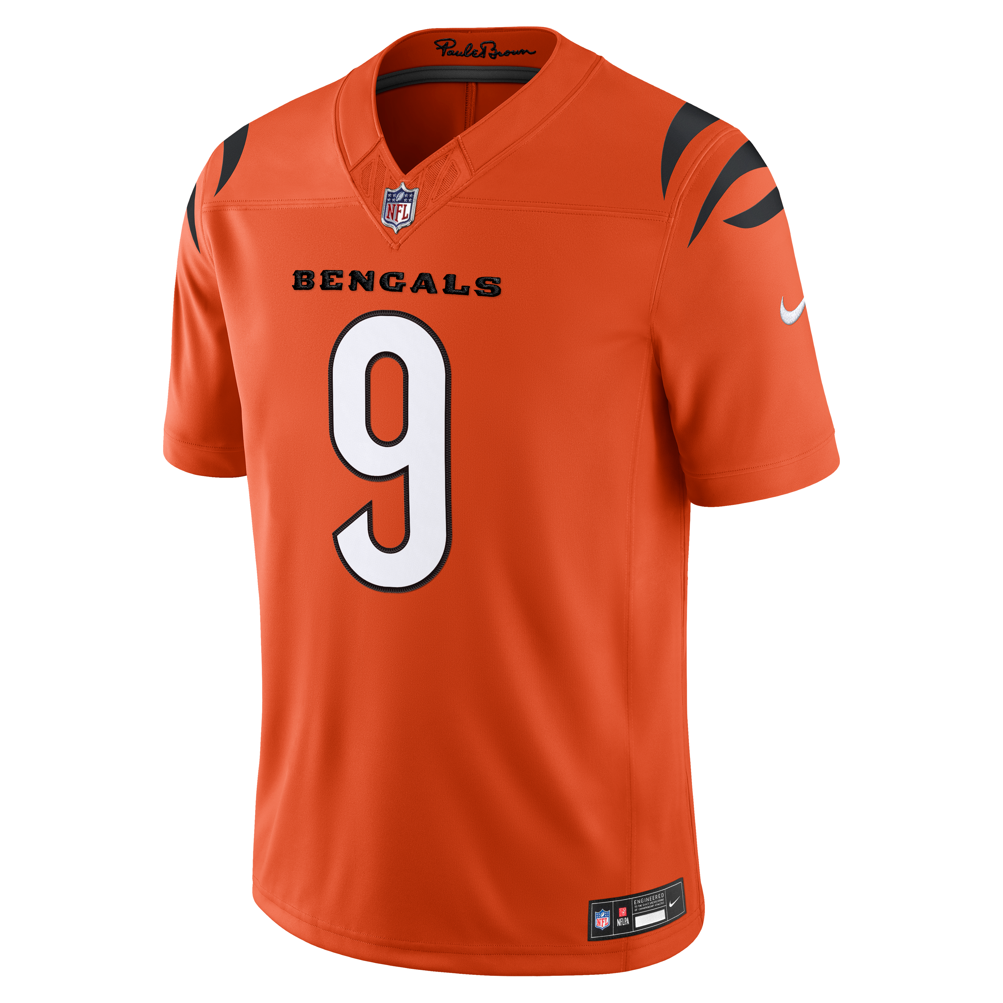 Joe Burrow Cincinnati Bengals Alternate Vapor F.U.S.E. Stitched Limited Jersey Orange
