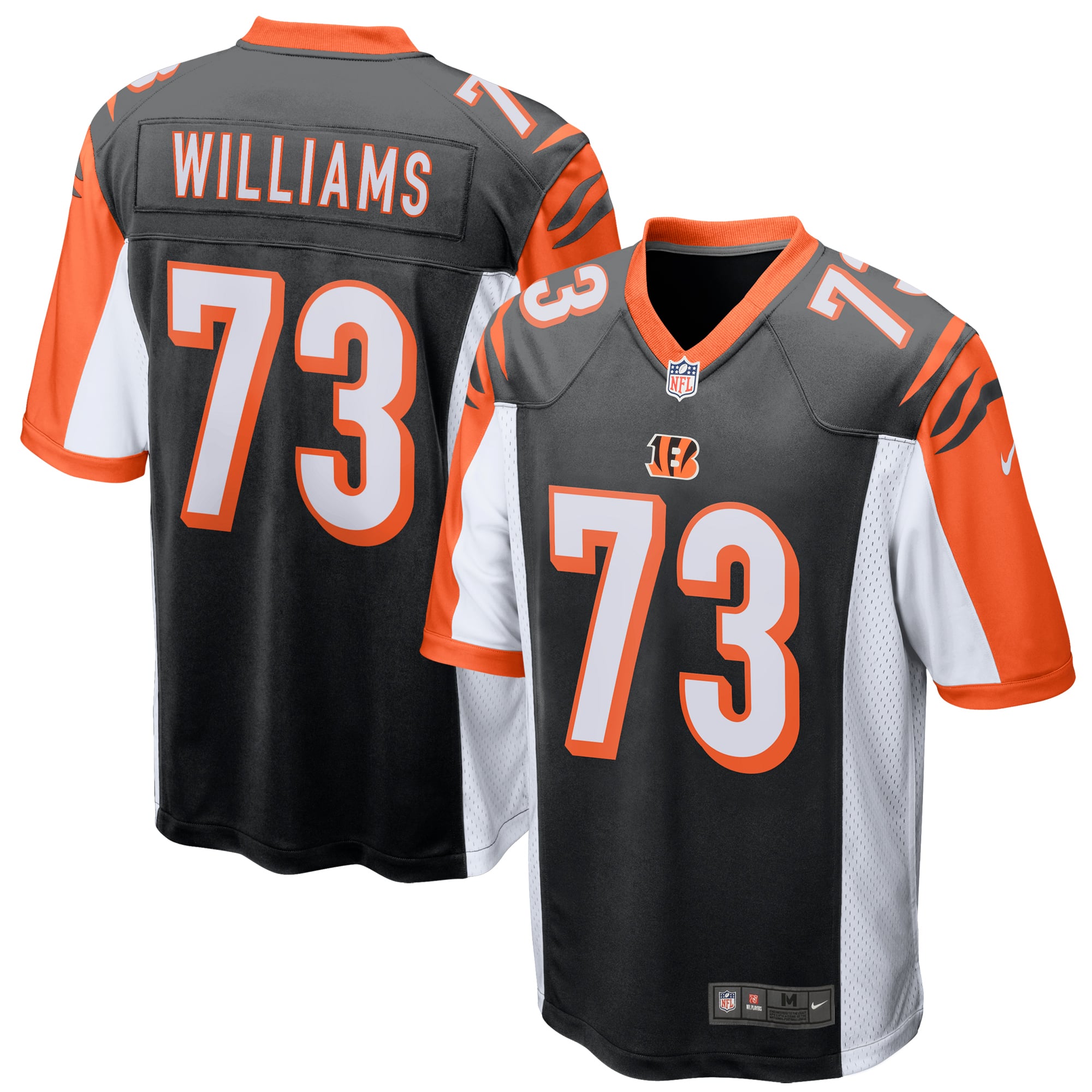 Men's Nike Jonah Williams Black Cincinnati Bengals Game Player Jersey