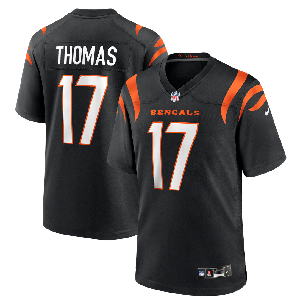 Noah Thomas Cincinnati Bengals Nike Team Game Jersey - Black