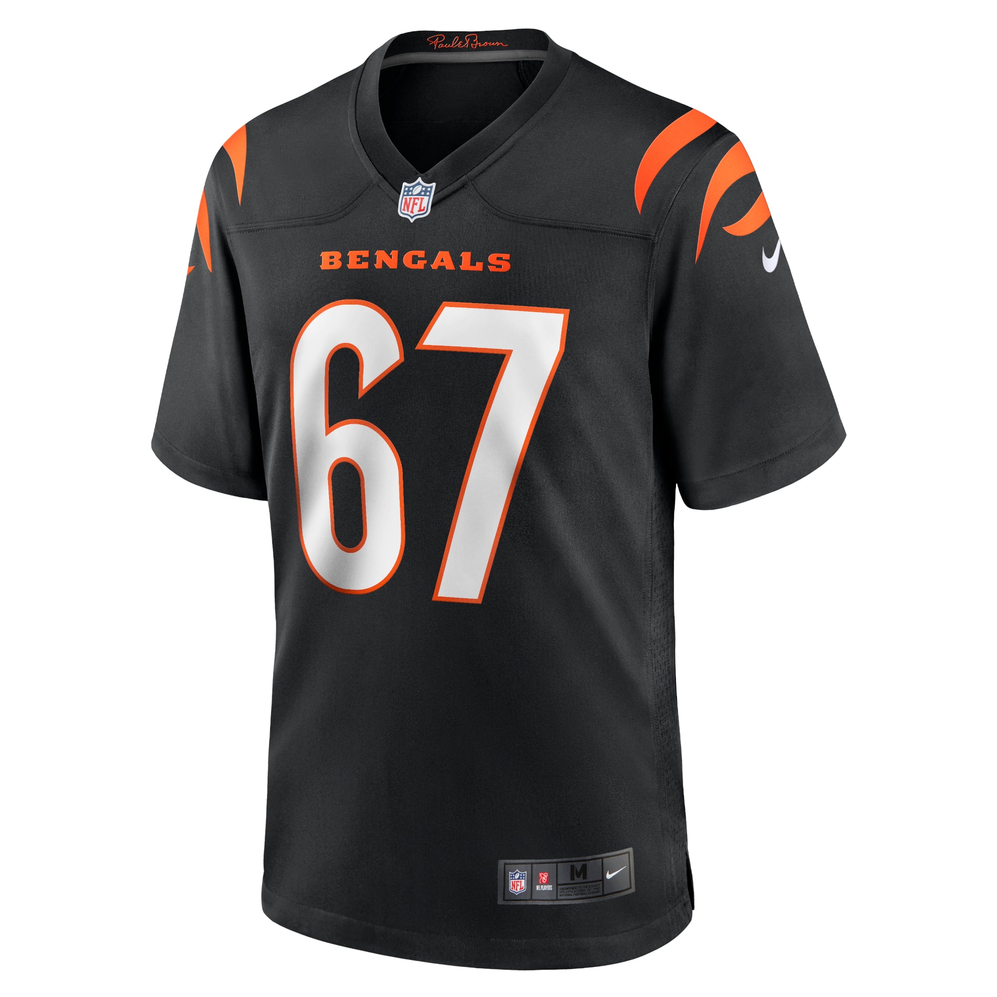 Men's Nike Quinton Spain Black Cincinnati Bengals Game Jersey