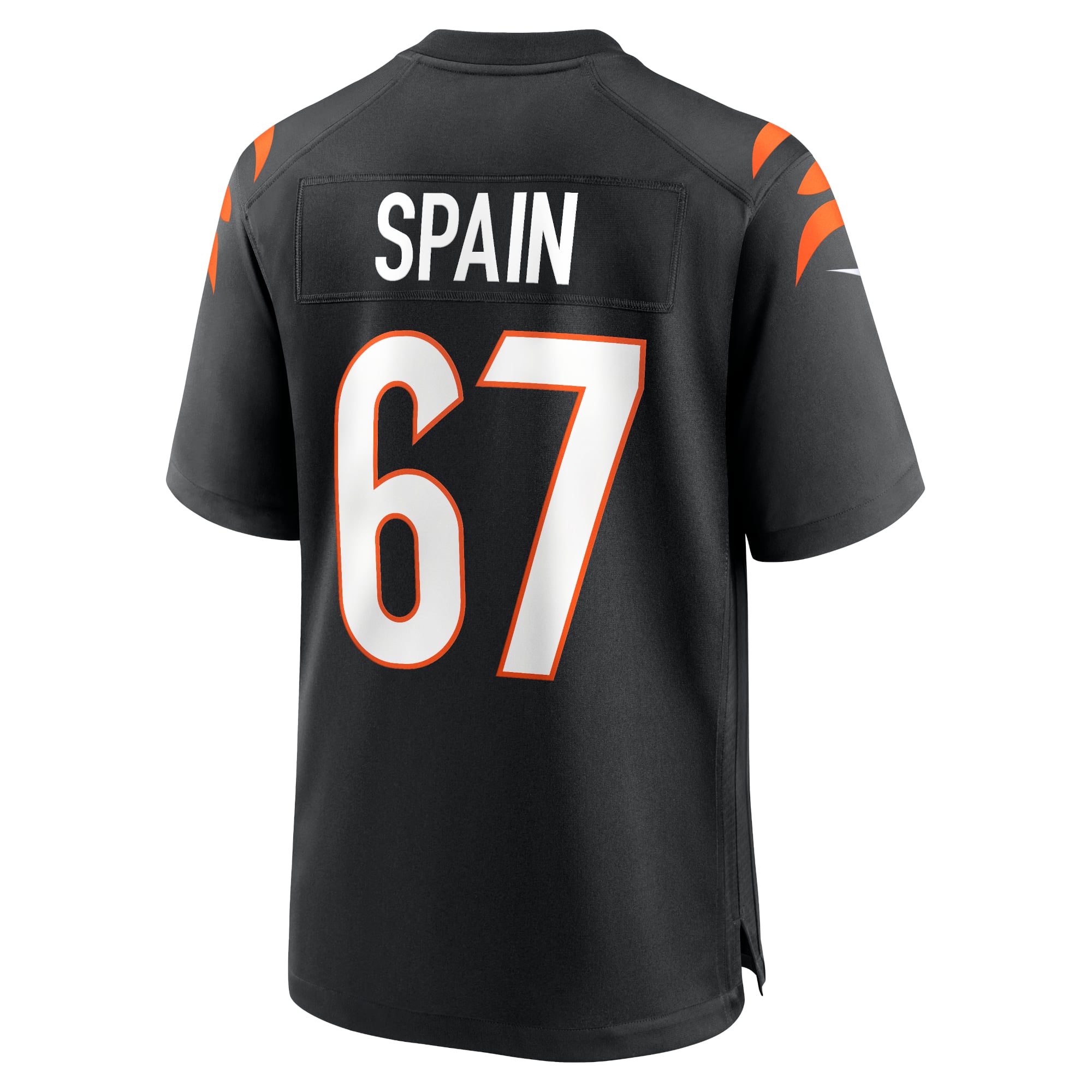 Men's Nike Quinton Spain Black Cincinnati Bengals Game Jersey