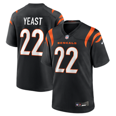 Russ Yeast Cincinnati Bengals Nike Team Game Jersey - Black