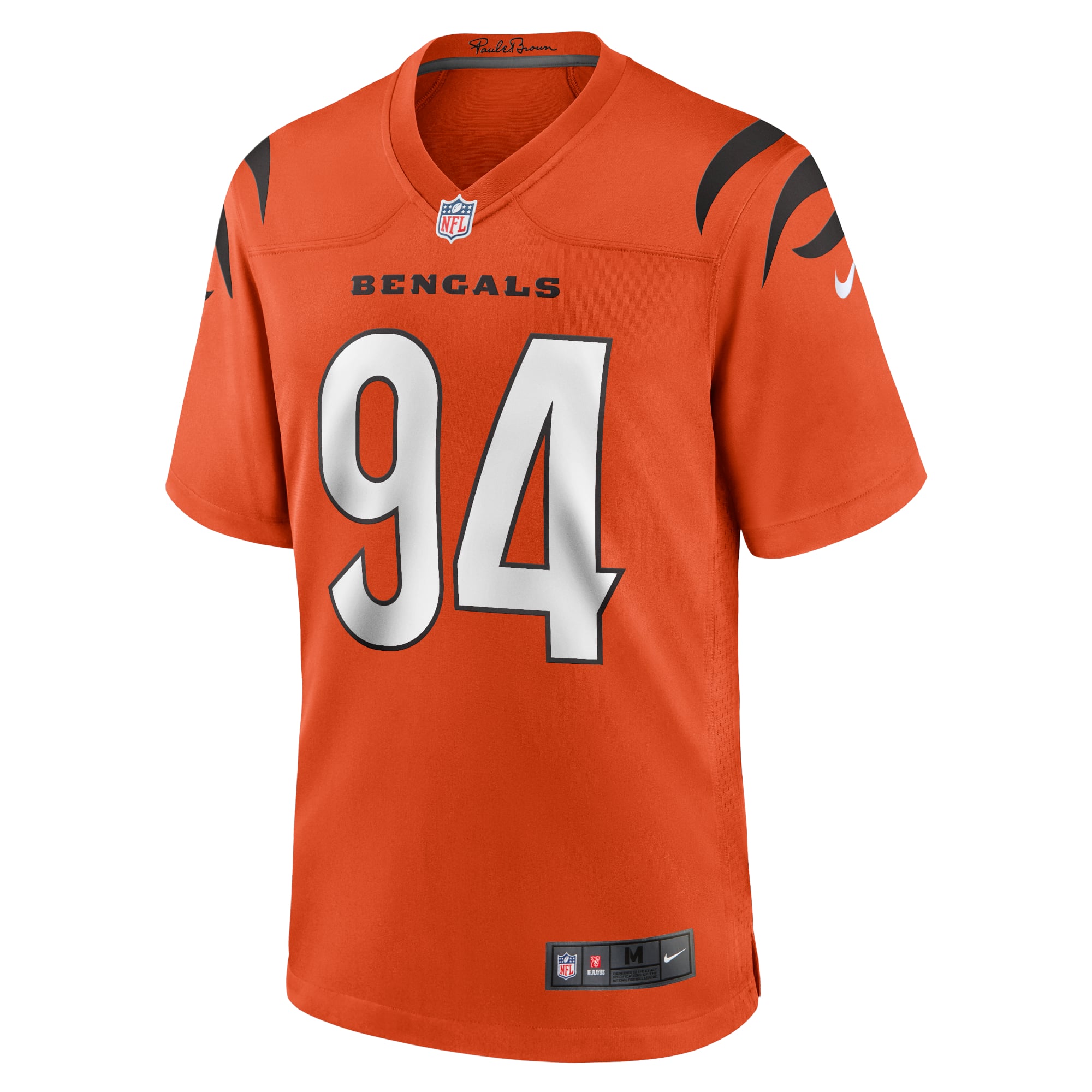 Men's Nike Sam Hubbard Orange Cincinnati Bengals Alternate Game Jersey