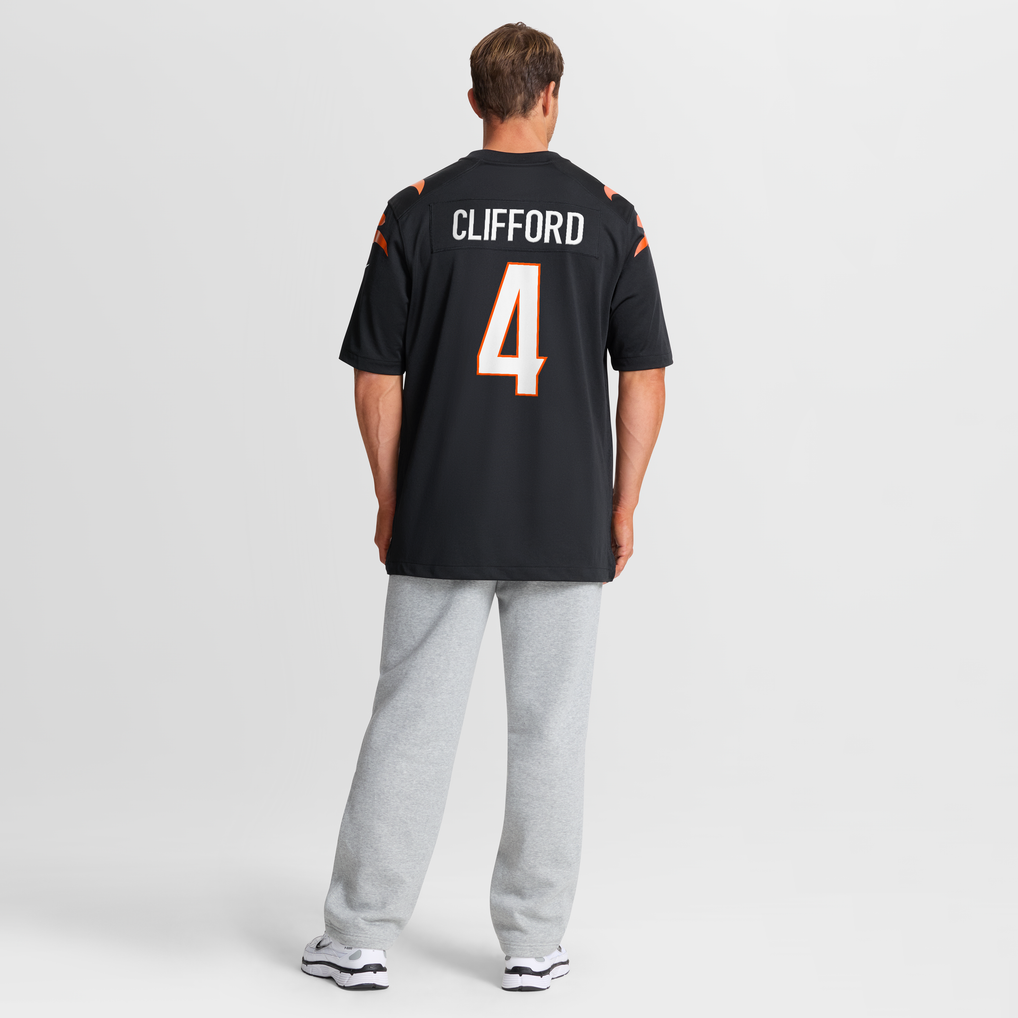 Sean Clifford Cincinnati Bengals Nike Team Game Jersey -  Black