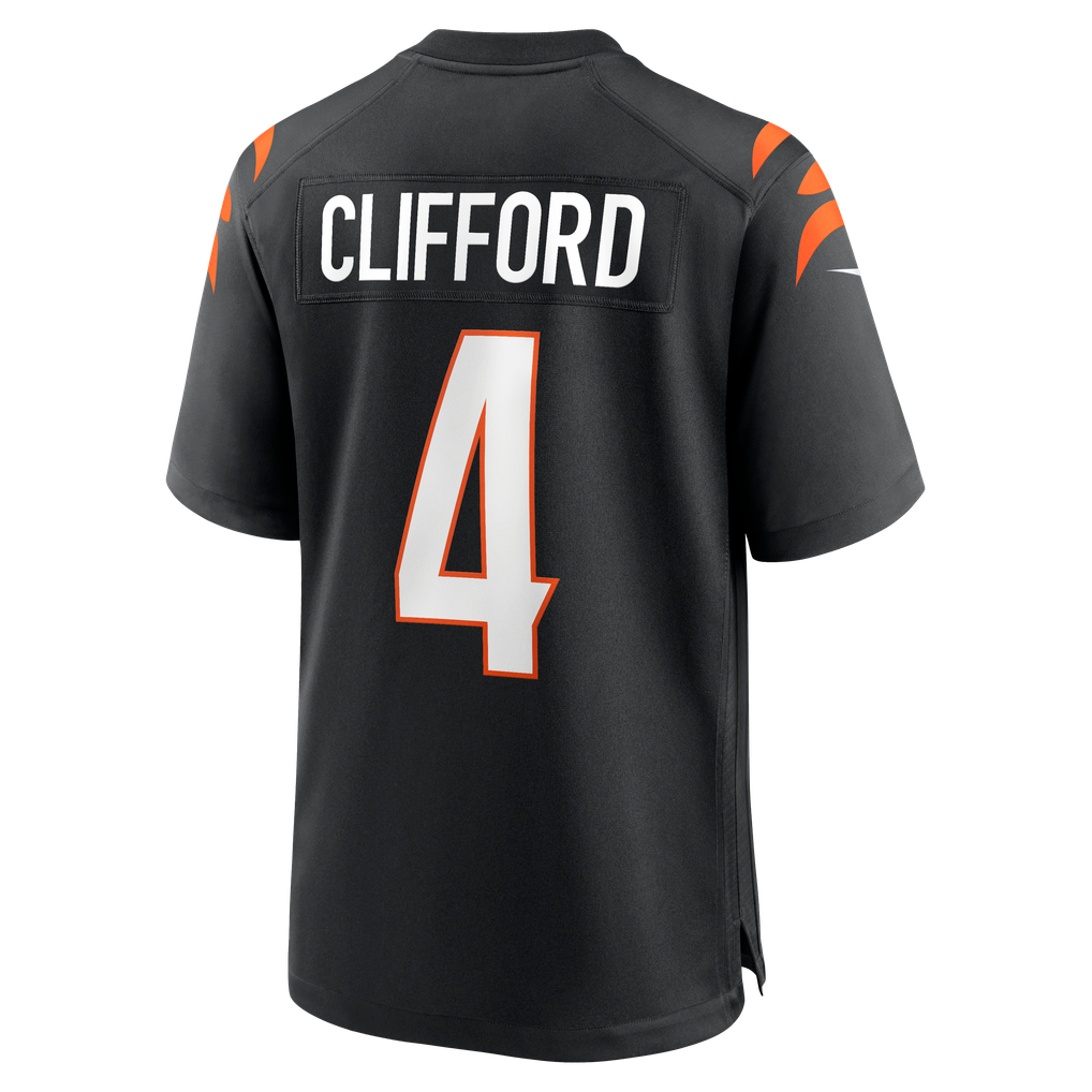 Sean Clifford Cincinnati Bengals Nike Team Game Jersey -  Black