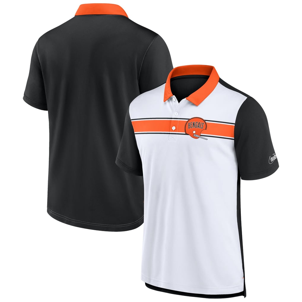 Cincinnati Bengals Nike Rewind Pique Polo - White/Black