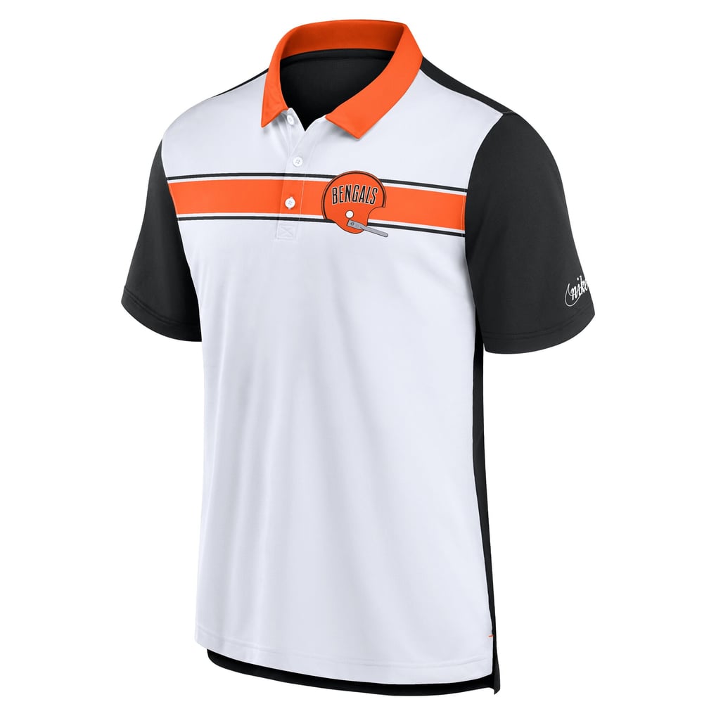 Cincinnati Bengals Nike Rewind Pique Polo - White/Black