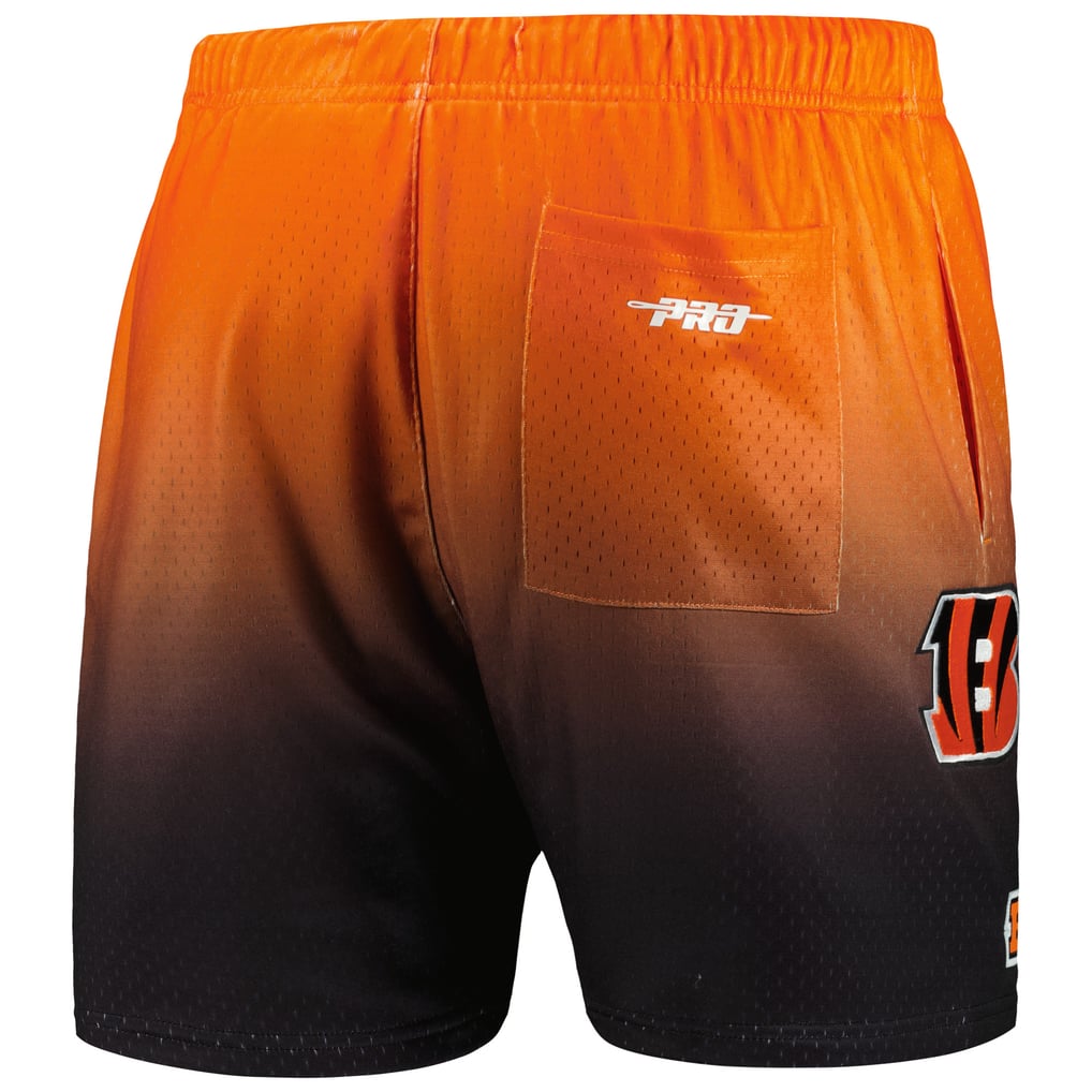 Cincinnati Bengals Pro Standard Ombre Mesh Shorts - Black/Orange