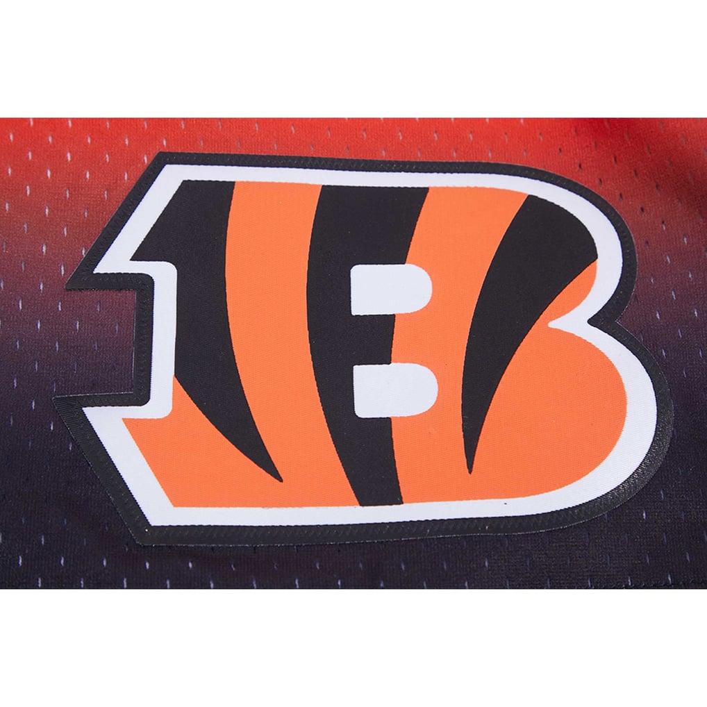 Cincinnati Bengals Pro Standard Ombre Mesh Shorts - Black/Orange