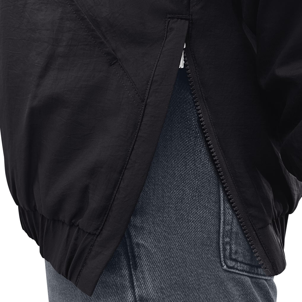 Cincinnati Bengals Starter The Throwback Half-Zip Hooded Jacket - Black