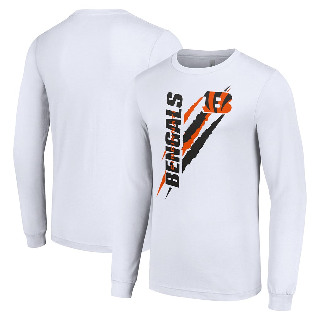 Cincinnati Bengals Starter Color Scratch Long Sleeve T-Shirt - White