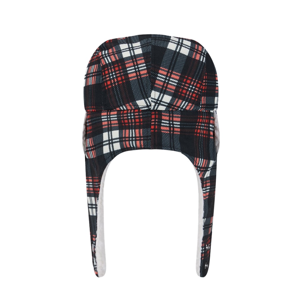 Cincinnati Bengals New Era Sideline Plaid Sherpa Trapper Hat - Black