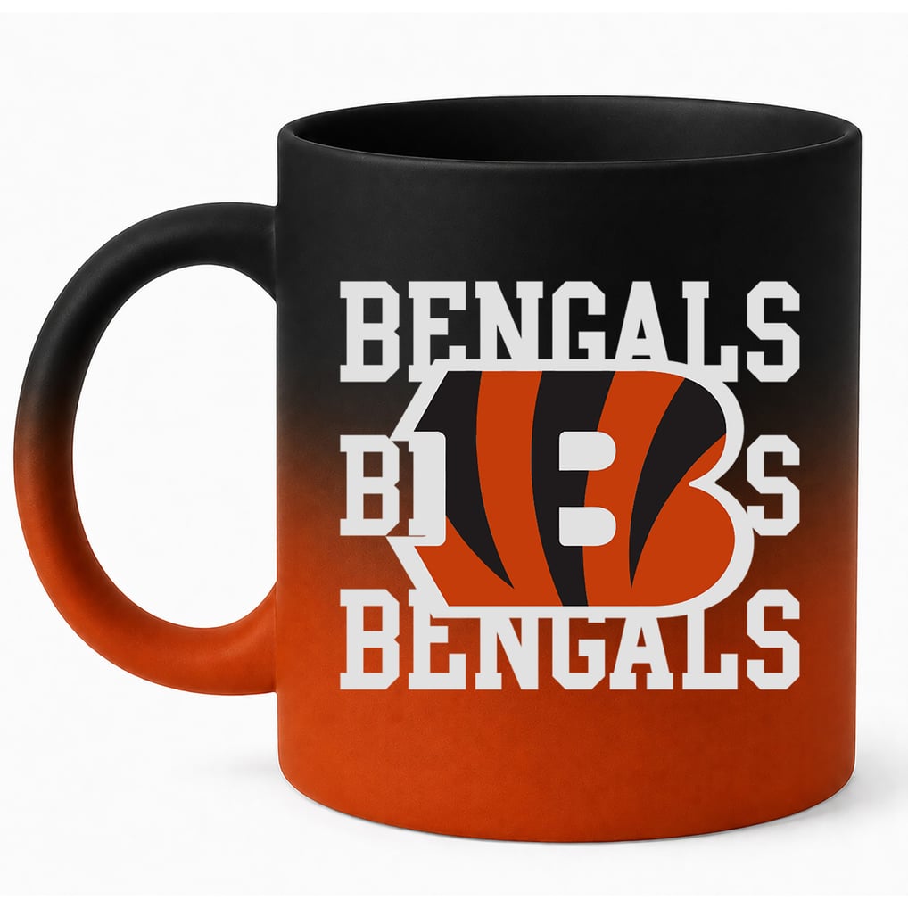 Cincinnati Bengals Pegasus 16oz. Echo Fade Soft Touch Ceramic Mug