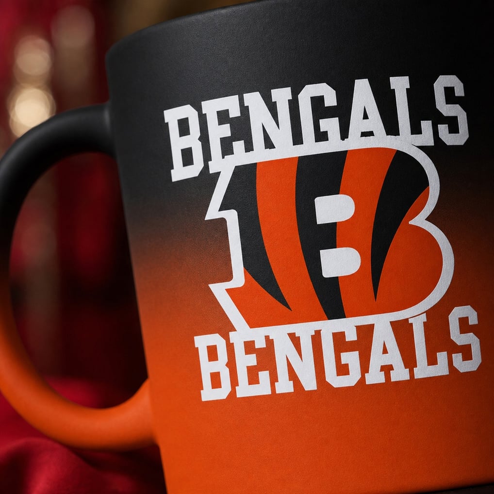 Cincinnati Bengals Pegasus 16oz. Echo Fade Soft Touch Ceramic Mug