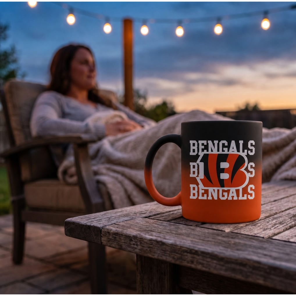 Cincinnati Bengals Pegasus 16oz. Echo Fade Soft Touch Ceramic Mug