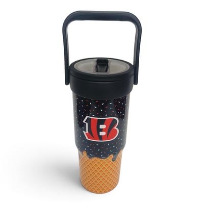 Cincinnati Bengals Pegasus 32oz. Ice Cream Logo Cone Stainless Steel ProCarry Tumbler