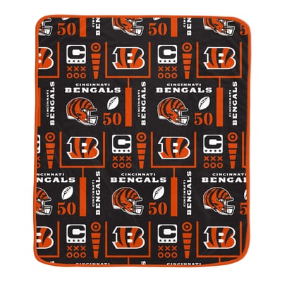 Cincinnati Bengals Pegasus Team Spirit 60" x 70" Ultra Soft Blanket