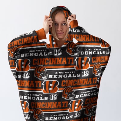 Cincinnati Bengals Pegasus Wave Ultra Soft Fan Cape
