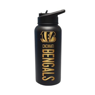 Cincinnati Bengals The Memory Company 32oz. Stainless Steel Gold Lettering Tumbler