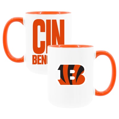 Cincinnati Bengals The Memory Company Two-Piece 15oz. Coffee Mug Set