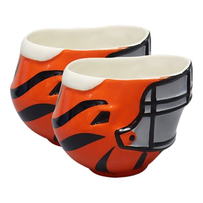 Cincinnati Bengals The Memory Company Two-Piece 6oz. Football Helmet Bowl Set