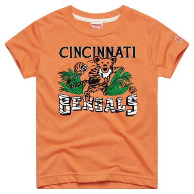  Cincinnati Bengals Homage Toddler NFL x Grateful Dead Tri-Blend T-Shirt - Orange