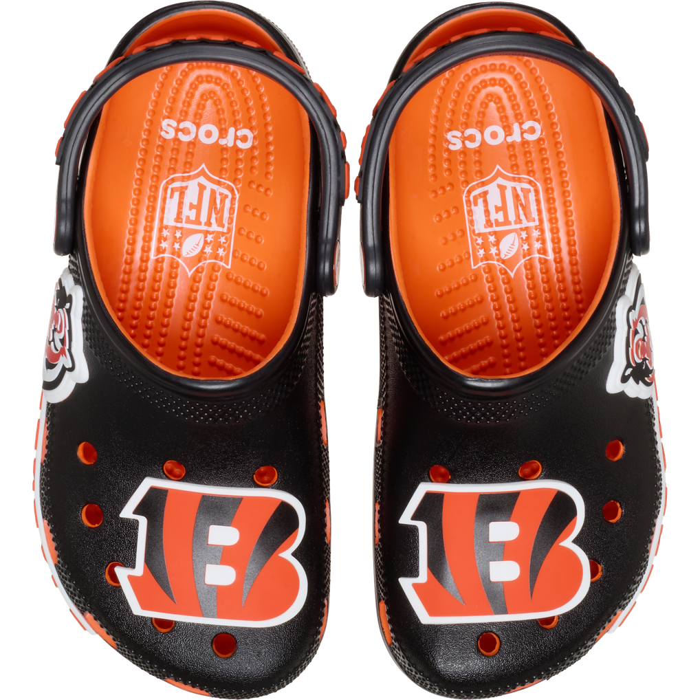  Cincinnati Bengals Crocs Unisex Classic Clog - Black