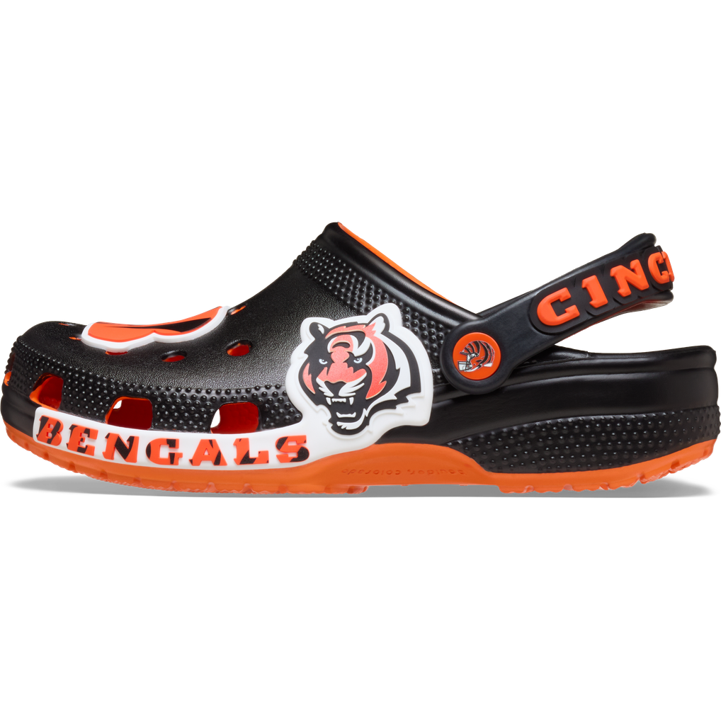  Cincinnati Bengals Crocs Unisex Classic Clog - Black